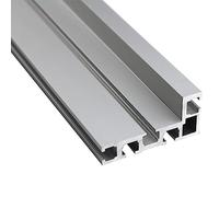 GooEquip Rail à rainure en T Rail à onglet Type 75 800mm Rail Track en Aluminium Rail de guidage à rainure en T T-Slot Track pour bricolage, scie circulaire sur table de travail du bois Mini rail en T