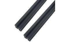 GooEquip Systemprofil Lot de 2 profilés en aluminium 400 mm 4040 Type T Norme européenne 40 x 40 Profilé en aluminium extrusion linéaire pour imprimante 3D et machine de gravure laser CNC DIY Noir