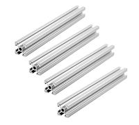GooEquip Systemprofil Lot de 4 profilés en aluminium 500 mm 2020 Type T Norme européenne 20 x 20 Profil en aluminium extrusion linéaire pour imprimante 3D et machine de gravure laser CNC