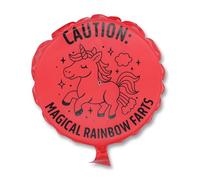 GOOFBALLS Coussin Whoopee Licorne - Cadeau amusant « Magical Rainbow Farts », jouet farce auto-gonflante, 26 cm