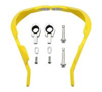 GOOFIT 1" Kit en Alliage d'aluminium Cintre Main Brush Guards Protector Handguards Remplacement pour Motocross Moto Hors Route Pit Dirt Bike VTT Jaune