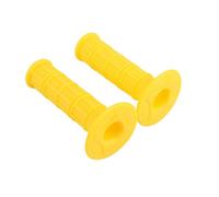 GOOFIT 1 Paire Universal 22mm(7/8 inch) Poignée Protaper Grip Moto Motocross Main Pro Grips Dirt Bike Gel ATV Bar Jaune Remplacement pour Moto ATV UTV Quad Pit Dirt Bike Buggy Go Kart