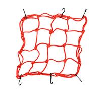 GOOFIT 12 * 12 Pouce Filet à Bagages 30.5 * 30.5cm Filet de Transport Rouge Remplacement pour Moto ATV Quad Pit Dirt Bike Go Kart