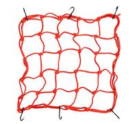 GOOFIT 15 * 15 Pouce Filet à Bagages 38 * 38cm Filet de Transport Rouge Remplacement pour Moto ATV Quad Pit Dirt Bike Go Kart
