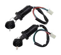 GOOFIT 2 Set 4 Pin Jeu clés contacteur d'allumage avec Casquette Remplacement pour 50cc 70cc 90cc 110cc 125cc 150cc 200cc 250cc TaoTao SUNL ATV Dirtbike Scooter Électrique
