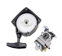 GOOFIT 2 Temps Collecteur de carburateur Débroussailleuse 15 Moto avec Démarrage à Clapet Remplacement pour 47cc 49cc Mini Pocket Bike Quad Scooter