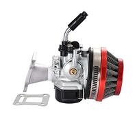 GOOFIT 2-temps Performance Carb Carburateur Filtre à air Assemblée Remplacement pour 47cc 49cc Mini Pocket Bike Rouge