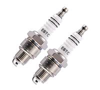 GOOFIT 2pcs Blanc E6TC Bougie D'Allumage Ensemble Remplacement pour 50cc 70cc 90cc 110cc 2 4 Courses ATV 150 Scooter de Motocyclette Go Kart Vélo de Saleté