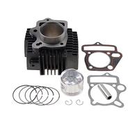 GOOFIT 52.4mm Kit de Reconstruction d'assemblage de Chemise de Cylindre Joints de Segment de Piston Remplacement pour Moteur de Moto 4 Temps LIFAN 110CC 125cc ATV Go Kart Pocket Dirt Pit Bike
