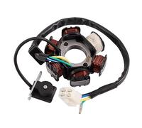 GOOFIT 6 Pôle Bobine 5 Fils Femme Plug AC Half-Wave Allugement Magneto Stator Remplacement pour Quad Pocket Bike Buggy Quad Go Kart GY6 50cc 70cc 90cc 110cc 125cc Moteur ATV Scooter