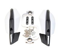 GOOFIT 7/8 "22 MM protège-Mains Motocross Guidon Main Brosse Garde Remplacement pour Motocross Dirt Bike ATV Hors Route Blanc