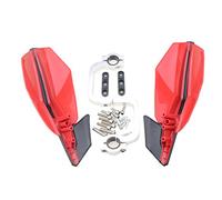 GOOFIT 7/8 "22 MM protège-Mains Motocross Guidon Main Brosse gardes Protecteur Remplacement pour Motocross Dirt Bike ATV Hors Route Rouge