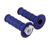 GOOFIT 7/8" 22mm 25mm (Y Compris le Tuyau D'Accélération Blanc) CNC Premium Twist Grips D'Accélération en Caoutchouc Remplacement pour 50cc-250cc Dirtbike Go Karts ATV Scooters Pitbike Bleu