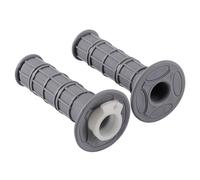 GOOFIT 7/8" 22mm 25mm (Y Compris le Tuyau D'Accélération Blanc) CNC Premium Twist Handlebar Throttle Grips Caoutchouc Remplacement pour 50cc-250cc Dirtbike Go Karts Atvs Scooters Pitbike Quad Gris