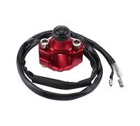 GOOFIT 7/8" 22mm Guidon 2 Fils CNC Kill Stop Switch Remplacement pour YZ250 YZ450 WR250 WR450 ATV Scooter Quad Mobylette Dirt Bike Rouge