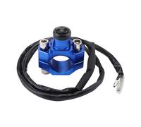 GOOFIT 7/8" 22mm Guidon 2 fils CNC Kill Stop Switch Remplacement pour YZ250 YZ450 WR250 WR450 ATV Scooter Quad Mobylette Dirt Bike Bleu