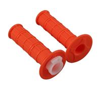 GOOFIT 7/8" 22mm Orange Poignées de Guidon Blanc Tuyau D'accélération CNC Poignée D'accélération Poignées de Guidon Groupe de Remplacement pour 50cc-250cc Dirtbike Go Karts Atv la Scooters Pitbike