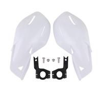 GOOFIT 7/8" Blanc Guidon Main Brosse Gardes Protecteur Gardes-Mains Assy Remplacement pour Motocross Off-road Pit Dirt Bike ATV