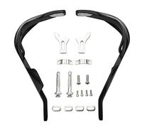 GOOFIT 7/8"(inch) en alliage d'aluminium Cintre main Brush Guards Protector Handguards Assy Remplacement pour Moto Motocross Pit Off-road Dirt Bike VTT Noir