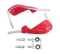 GOOFIT 7/8 Rouge Guidon Protektor Protection Main Groupe avec Levier en Alliage Aluminium Remplacement pour Suzuki Motocross Moto Pit Dirt Bike ATV