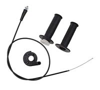 GOOFIT 7/8" Twist Throttle Accelerator Handle Grips and Bent Cable Set Replacement for 50cc 110cc 125cc 150cc 250cc SSR 125 Dirt Pocket Rocket Bike Quad ATV Pit Pro Trail Lawn Mower Motor