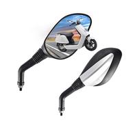 GOOFIT 8 mm Rétroviseur Miroir de Vue arrière Remplacement pour Moto Remplacement pour GY6 50 CC 125 CC 150 CC 250 CC Scooter cyclomoteur