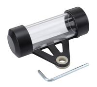 GOOFIT 85mm Accessoires noirs Universal imperméable Tube Tax Disc Cylindrique Support Frame General Label Tax Single Pipe Remplacement pour ATV Dirt Pit Bike