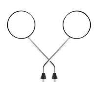 GOOFIT 8mm plaqué argent Rétroviseur rond Remplacement pour 50 cc 70 cc 90 cc 110 cc 125 cc 150 cc 200 cc 250 cc Quad ATV dirt bike Go Kart Moto Scooter