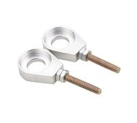 GOOFIT Argent Ensemble d’ajusteurs de chaîne de Performance 15 mm Remplacement pour Moto Tout Terrain Couleur Noire