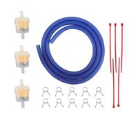 GOOFIT bleu moto carburant filtre ligne clips à ressort pinces tube tuyau intérieur dia moto huile à essence universel dirt ATV cyclomoteur scooters pack de poche vélo