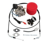 GOOFIT Carburateur Filtre À Air Collecteurs d'échappement D'admission Manifold Throttle Câble pour GY6 49cc 50cc Scooter Aller Karts Cyclomoteurs pd18 Scooter Moped Taotao Kymco