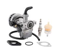 GOOFIT Carburateur Pz19 Avec Bougie De Filtre De Carburant De Filtre D'Air Remplacement pour 50cc 70cc 90cc 110cc 125cc Chinese Karting Mopeds Motor Scooter ATV