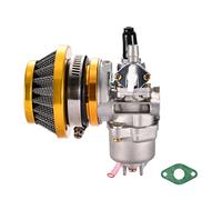 GOOFIT Carburateur Tuning avec Filtre à air Remplacement pour 2 Temps 47cc 49cc Carb Go Kart Scooter Moped Remplacement pour Mini Quad ATV Dirt Pocket Bike Or
