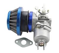 GOOFIT Carburateur tuning avec filtre à air Remplacement pour 2 temps 47cc 49cc Carb Scooter Go Kart Moped Remplacement pour Mini Quad ATV dirt Pocket Bike Bleu
