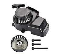 GOOFIT Démarreur De Traction Moto Noir Remplacement pour 2 stroke 43cc 47cc 49cc Pocket Bike ATV Mini Dirt Bike Scooter Water pump Brush Cutter