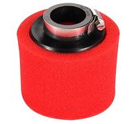 GOOFIT Filtre à air de 35 mm double mousse nettoyante rouge bouche droite remplacement pour moto de 50 cc, 70 cc, 90 cc, 110 cc, 125 cc