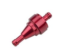 GOOFIT Filtre à Essence en Aluminium Remplacement pour Universal Remplacement pour ATV Moto Scooter Rouge