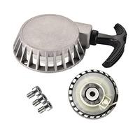 GOOFIT Gris Pédales Tirez Démarrer Lanceur cliquet de démarreur en aluminium2 Temps 47cc 49cc Mini Lanceur Motos véhicules Tout-Terrain Remplacement pour Moto ATV UTV Quad Pit Dirt Bike Go Kart