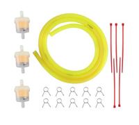 GOOFIT jaune moto filtre à carburant ligne pinces à ressort pinces tube tuyau intérieur dia moto huile essence universel dirt ATV cyclomoteur scooters pack pocket bike