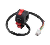 GOOFIT Moto 22mm 7/8" on Off Contrôleur Contrôle Guidon Phare Signal Lumière Bouton Monté Interrupteur avec Klaxon Remplacement pour ATV Dirtbike Go Kart Scooter PitBike