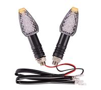GOOFIT Moto Clignotants 1 Paire 12V FlèChe LED Tournant Indicateur Clignotant Lampe Remplacement pour Moto