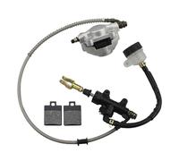 GOOFIT Moto Ensemble De Pompe De Frein avec Plaquettes De Frein Remplacement pour 110cc 125cc 150cc 200cc 250cc ATV Buggy à Quatre Roues