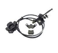 GOOFIT Moto ÉTrier De MaîTre Cylindre De Frein Hydraulique Gauche avec Plaquettes De Frein Remplacement pour Chinois 50cc 70cc 90cc 110cc 125cc 150cc 200cc 250cc Taotao Sunl ATV Quad