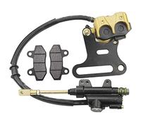 GOOFIT Moto éTrier De MaîTre Cylindre De L'Ensemble De Frein ArrièRe avec Plaquettes De Frein Remplacement pour 70cc 110cc 125cc 150cc ATV Quad