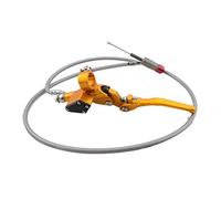 GOOFIT Or 7/8 '' Kit d'embrayage et Levier de Frein Longueur du Flexible Remplacement pour 125cc 250cc Moteur Vertical Moto Hors Route Scooter Pit Pocket Bike