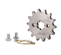 GOOFIT Pignon avant de moteur de moto 420-14T 17 mm de rechange pour 50 cc, 70 cc, 110 cc, 125 cc, 140 cc, 160 cc, mini vélo, quad, 4 roues