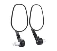 GOOFIT Polygone Alliage Universel 7/8" 22mm Miroirs Latéraux De Vue Arrière Extrémité De Barre De Poignée Remplacement pour go Kart buggy UTV Scooter Moped ATV Quad Pitbike Large displacement