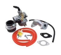 GOOFIT PZ19 Carburateur avec Filtre à air Carburateur Rebuild Kit Remplacement pour XR CRF 50cc 70cc 90cc 110cc 125cc Mobylette ATV Taotao Sunl Roketa Baja Kazuma Rouge