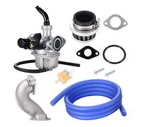 GOOFIT PZ19 Carburateur avec Filtre à air Carburateur Rebuild Kit Remplacement pour XR CRF 50cc 70cc 90cc 110cc 125cc Mobylette ATV Taotao Sunl Roketa Baja Kazuma Bleu
