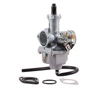 GOOFIT PZ27 Carb 27mm Carburateur avec Pompe Accelerator XL Remplacement pour 100cc 125cc 150cc 175cc Dirt Bike Go Kart Moped Scooter